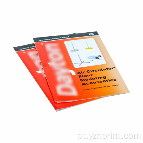 Manual de instrução de impressão personalizado profissional
